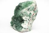 Green, Cubic Fluorite Crystals On Quartz - Madagascar #210472-2